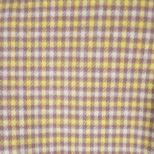 70s WETHERALL REVERSIBLE WOOL CAPE IN PLAID AND BOLD YELLOW - S-M