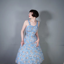 Load image into Gallery viewer, 50s &quot;PROVAWEAR&quot; LIGHT BLUE ASIAN NOVELTY PRINT SUN DRESS AND BOLERO -