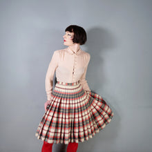 Load image into Gallery viewer, 60s SPORTRITE IN AN' OUTER REVERSIBLE PLEATED PLAID SKIRT - 25-25.5"