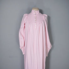 Load image into Gallery viewer, 70s PASTEL PINK BIBA HIGH NECK BALLOON SLEEVE MAXI DRESS - XS-S
