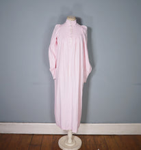 Load image into Gallery viewer, 70s PASTEL PINK BIBA HIGH NECK BALLOON SLEEVE MAXI DRESS - XS-S