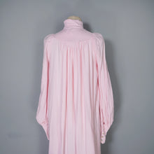 Load image into Gallery viewer, 70s PASTEL PINK BIBA HIGH NECK BALLOON SLEEVE MAXI DRESS - XS-S