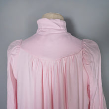 Load image into Gallery viewer, 70s PASTEL PINK BIBA HIGH NECK BALLOON SLEEVE MAXI DRESS - XS-S