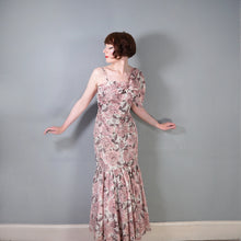 Load image into Gallery viewer, 50s 60s CHAFIL PINK DEWDROP ROSE PRINT PARTY DRESS AND BOLERO -