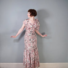 Load image into Gallery viewer, 50s 60s CHAFIL PINK DEWDROP ROSE PRINT PARTY DRESS AND BOLERO -