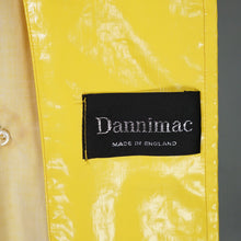 Load image into Gallery viewer, 60s DANNIMAC BOLD FUTURISTIC YELLOW PATENT RAIN COAT - M