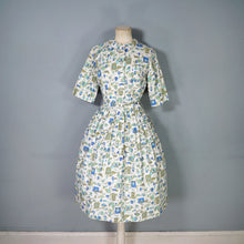 Load image into Gallery viewer, 50s 60s NOVELTY KITCHEN LARDER PRINT SHIRT DRESS WITH BELT - S