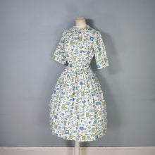 Load image into Gallery viewer, 50s 60s NOVELTY KITCHEN LARDER PRINT SHIRT DRESS WITH BELT - S