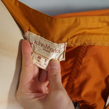 Load image into Gallery viewer, 70s JOHN MARKS RUST AND ORANGE FULL SKIRTED HALTER DRESS - XS-S