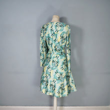 Load image into Gallery viewer, 70s NOVELTY LAUTREC STYLE PIERROT AND HARLEQUIN THEATRICAL PRINT DRESS - S