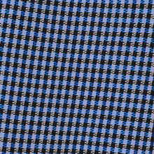 Load image into Gallery viewer, 40s 50s BLUE CHECKED FULL SKIRTED GOVERNESS DRESS WITH LACE TRIM - S