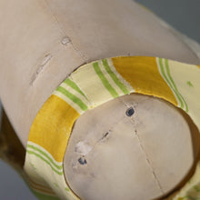 Load image into Gallery viewer, 50s 60s BRIGHT YELLOW AND LIME GREEN CHECK PRINT DRESS - XS-S