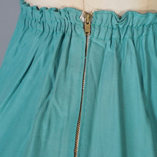 Load image into Gallery viewer, 50s LIGHT GREEN WINE LEAF AND GRAPE EMBROIDERY FULL SKIRT - S-M