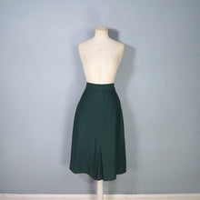 Load image into Gallery viewer, 40s DARK FOREST GREEN STRONG SHOULDERED FITTED SKIRT SUIT - S
