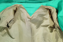Load image into Gallery viewer, 50s 60s JOSEPH STEIN "PROMENADE" HAND TAILORED GREEN SWING COAT - M