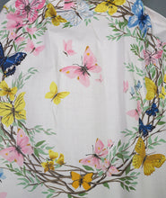 Load image into Gallery viewer, 50s BEAUMART GARLAND AND BUTTERFLY PRINT FULL SKIRTED SUMMER DRESS - XS