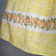 Load image into Gallery viewer, 50s HORROCKSES FASHIONS YELLOW FLORAL FULL SKIRTED DRESS AND BOLERO - XS