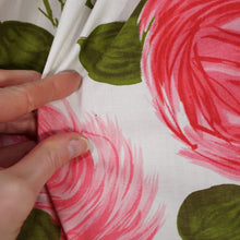 Load image into Gallery viewer, 50s LARGE PINK PAINTERLY ROSE PRINT HALTER SUN DRESS - S