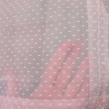 Load image into Gallery viewer, 50s PASTEL BALLET PINK SHEER TULLE DRESS WITH COLLAR AND BOW - XS