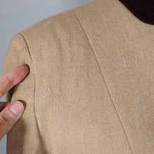 Load image into Gallery viewer, 40s HEROLAINE WOOL AND VELVET CAPE SLEEVE SWING COAT / JACKET - S-M