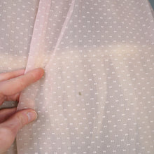 Load image into Gallery viewer, 50s PASTEL BALLET PINK SHEER TULLE DRESS WITH COLLAR AND BOW - XS