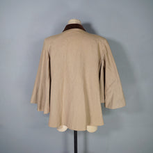 Load image into Gallery viewer, 40s HEROLAINE WOOL AND VELVET CAPE SLEEVE SWING COAT / JACKET - S-M