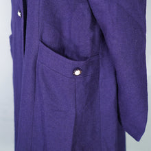 Load image into Gallery viewer, 60s NAVY BLUE WITH WHITE COLLAR MINI BABYDOLL SWING COAT S