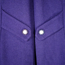 Load image into Gallery viewer, 60s NAVY BLUE WITH WHITE COLLAR MINI BABYDOLL SWING COAT S