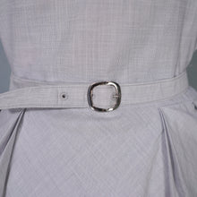 Load image into Gallery viewer, 40s LIGHT ASH GREY SOUTACHE 3 BLOUSE, SKIRT AND BELT 3 PIECE DRESS SET - S