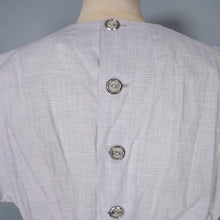 Load image into Gallery viewer, 40s LIGHT ASH GREY SOUTACHE 3 BLOUSE, SKIRT AND BELT 3 PIECE DRESS SET - S