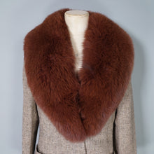 Load image into Gallery viewer, LATE 70s NINA RICCI FUR TRIM TWEED BLAZER JACKET - M