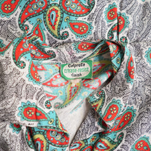 Load image into Gallery viewer, 40s &quot;CALPRETA&quot; SOFT RAYON SWIRLING PAISLEY PRINT DRESS - M-L