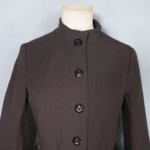 Load image into Gallery viewer, 70s LIGHTWEIGHT DARK CHESTNUT BROWN BROWN PRINCESS AUTUMN COAT - XS-S