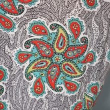 Load image into Gallery viewer, 40s &quot;CALPRETA&quot; SOFT RAYON SWIRLING PAISLEY PRINT DRESS - M-L