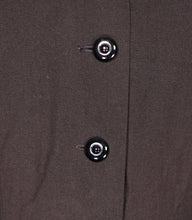Load image into Gallery viewer, 70s LIGHTWEIGHT DARK CHESTNUT BROWN BROWN PRINCESS AUTUMN COAT - XS-S