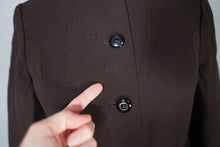 Load image into Gallery viewer, 70s LIGHTWEIGHT DARK CHESTNUT BROWN BROWN PRINCESS AUTUMN COAT - XS-S