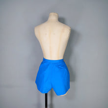 Load image into Gallery viewer, 50s 60s SPORTAVILLE BLUE SUMMER SHORTS WITH BUTTON AND POCKET DETAIL - 27"