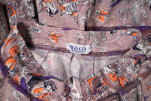 Load image into Gallery viewer, 50s 60s ASIAN SCENIC PICTORIAL NOVELTY PRINT FULL SKIRT - 25"