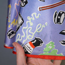 Load image into Gallery viewer, 70s MISS MOUSE RAE SPENCER CULLEN NOVELTY ARTIST PAINTS PRINT DRESS - XS