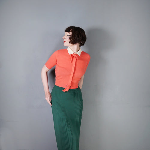 50s 60s SELECT SPORTSWEAR DUPONT ORLON CARDIGAN - S