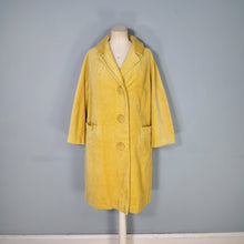 Load image into Gallery viewer, 60s BRIGHT YELLOW JUMBO CORD CORDUROY AUTUMN BOX / CAR COAT - M