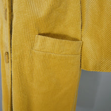 Load image into Gallery viewer, 60s BRIGHT YELLOW JUMBO CORD CORDUROY AUTUMN BOX / CAR COAT - M