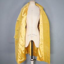 Load image into Gallery viewer, 60s BRIGHT YELLOW JUMBO CORD CORDUROY AUTUMN BOX / CAR COAT - M