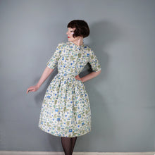Load image into Gallery viewer, 50s 60s NOVELTY KITCHEN LARDER PRINT SHIRT DRESS WITH BELT - S