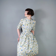 Load image into Gallery viewer, 50s 60s NOVELTY KITCHEN LARDER PRINT SHIRT DRESS WITH BELT - S