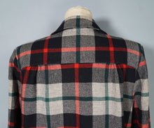 Load image into Gallery viewer, 50s BLACK, RED AND GREY PENDLETON 49ER WOOL SHIRT JACKET - S