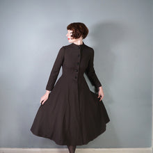Load image into Gallery viewer, 70s LIGHTWEIGHT DARK CHESTNUT BROWN BROWN PRINCESS AUTUMN COAT - XS-S