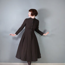 Load image into Gallery viewer, 70s LIGHTWEIGHT DARK CHESTNUT BROWN BROWN PRINCESS AUTUMN COAT - XS-S
