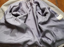 Load image into Gallery viewer, 50s GREY STRONG SHOULDERED SWING JACKET / COAT WITH BUTTON DESIGN - M-L