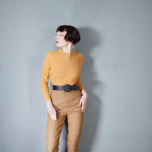 Load image into Gallery viewer, 50s 60s IAN PETERS ORANGE RIBBED COTTON DOLMAN SLEEVE TOP / SWEATER - M